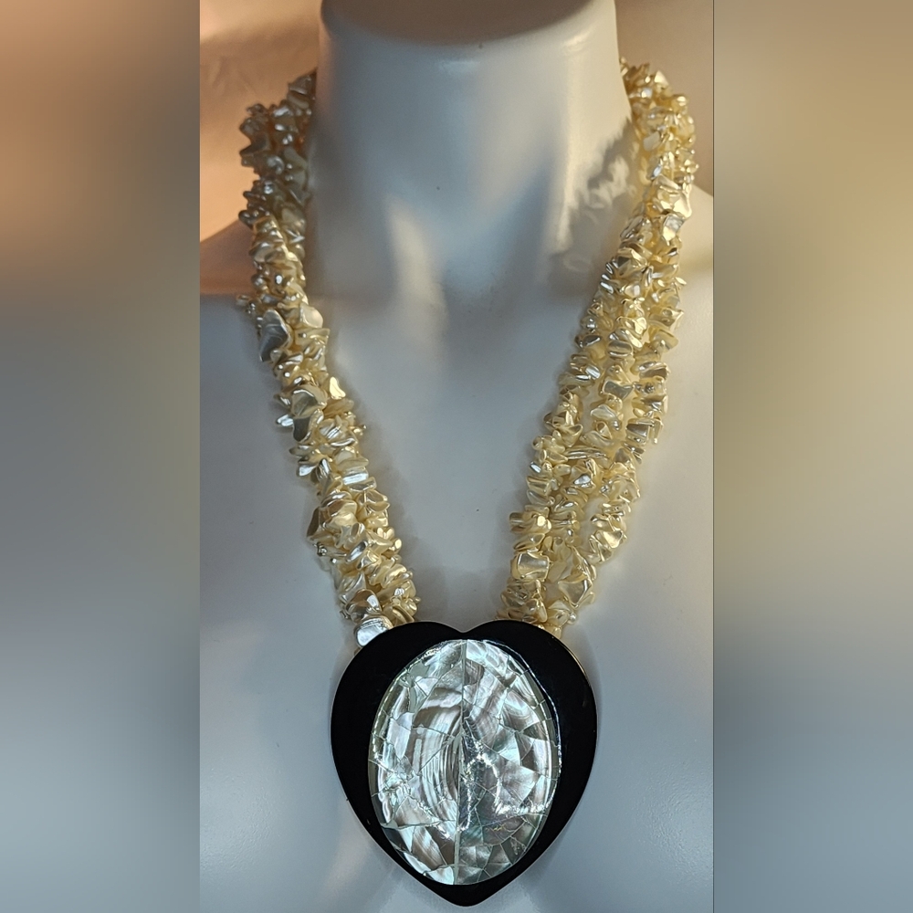 Vintage Shell Statement Necklace